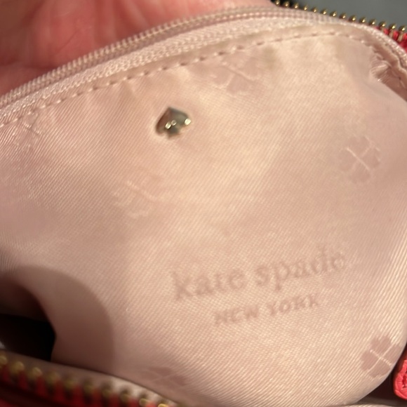 Kate Spade Coral  Pebbled Leather Crossbody - Picture 11 of 12